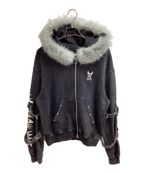 Grrr the Lipper（ガルルザリッパー）Grrr the Lipper (ガルルザリッパー) ジップパーカー / GL25-015 ノイズGREY サイズ:FREEの古着・服飾アイテム