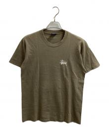 stussy（ステューシー）の古着「2代目ドラゴンプリントTシャツ / 紺タグ / 90s / USA製」｜カーキ