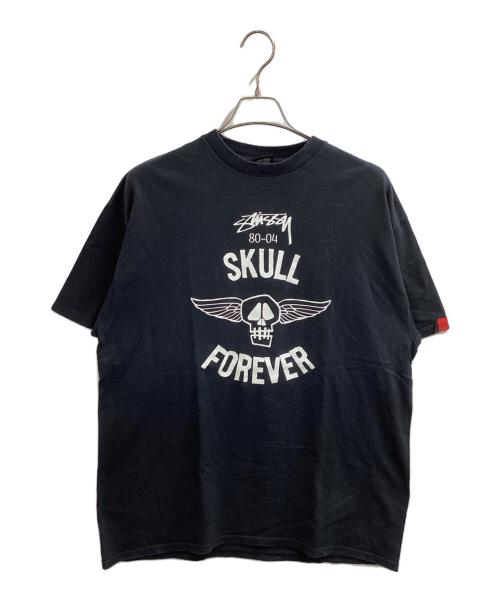 stussy（ステューシー）stussy (ステューシー) SKULL HALL OF FAME 80-04 SKULL FOREVER S/S TEE / Tシャツ / 00s ブラック サイズ:XLの古着・服飾アイテム