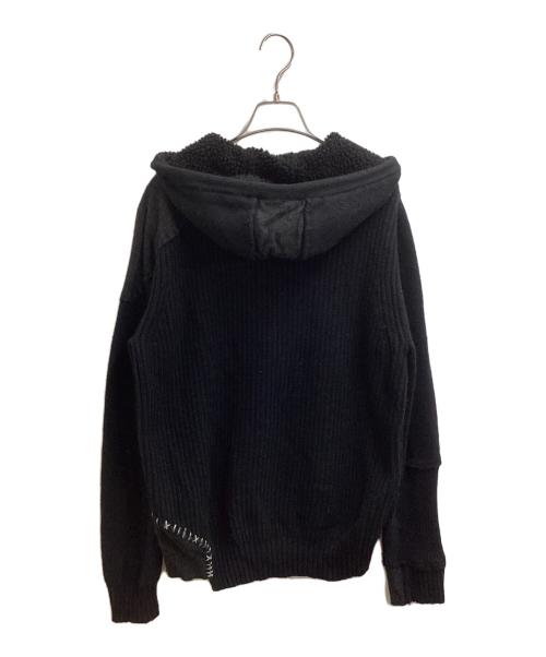 DIESEL（ディーゼル）DIESEL (ディーゼル) ドッキングジップパーカー ブラック サイズ:Lの古着・服飾アイテム