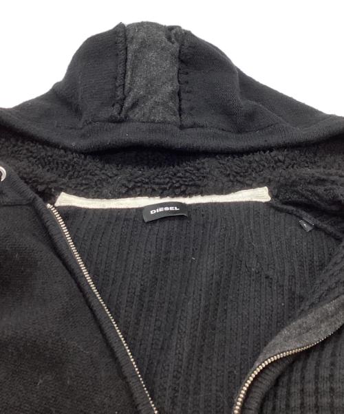 DIESEL（ディーゼル）DIESEL (ディーゼル) ドッキングジップパーカー ブラック サイズ:Lの古着・服飾アイテム