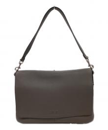 Christian Dior（クリスチャン ディオール）の古着「Dior Privé Messenger Bag with Flap / ディオールプリヴェメッセンジャーバッグウィズフラップ / 1LLME209KEC Ｈ800 / 01BO 0295」｜グレー