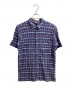 Patagoniaパタゴニア）の古着「A/C Shirt / 半袖チェックシャツ / 52921SP16」｜ネイビー