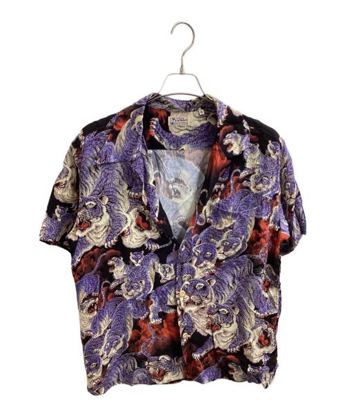 Sun Surf（サンサーフ）Sun Surf (サンサーフ) 百虎アロハシャツ　/　SS38201　/　SPECIAL EDITION “ONE HUNDRED TIGERS ブラック サイズ:Mの古着・服飾アイテム