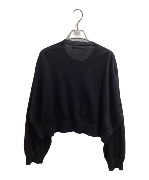 Y's（ワイズ）Y's (ワイズ) PLATING JERSEY SHEER LONG SLEEVE CARDIGAN / YP-K93-583 ブラック サイズ:2の古着・服飾アイテム