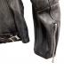 中古・古着 SKULL FLIGHT (スカルフライト) Leather Biker Jacket / シングルライダースジャケット / 16302011M01-39 ブラック サイズ:M：30000円