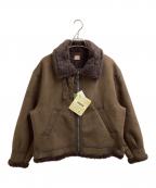 HINSON×FREAK'S STOREヒンソン×フリークスストア）の古着「別注 B-3 フェイクムートン ボア ジャケット　253-15120」｜ブラウン