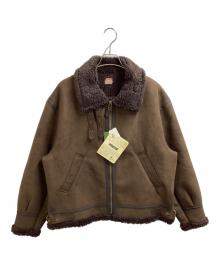 HINSON×FREAK'S STORE（ヒンソン×フリークスストア）の古着「別注 B-3 フェイクムートン ボア ジャケット　253-15120」｜ブラウン