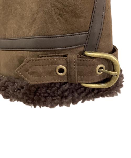 HINSON（ヒンソン）HINSON (ヒンソン) FREAK'S STORE (フリークスストア) 別注 B-3 フェイクムートン ボア ジャケット　253-15120 ブラウン サイズ:Lの古着・服飾アイテム