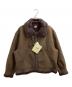 HINSON（ヒンソン）の古着「別注 B-3 フェイクムートン ボア ジャケット　253-15120」｜ブラウン