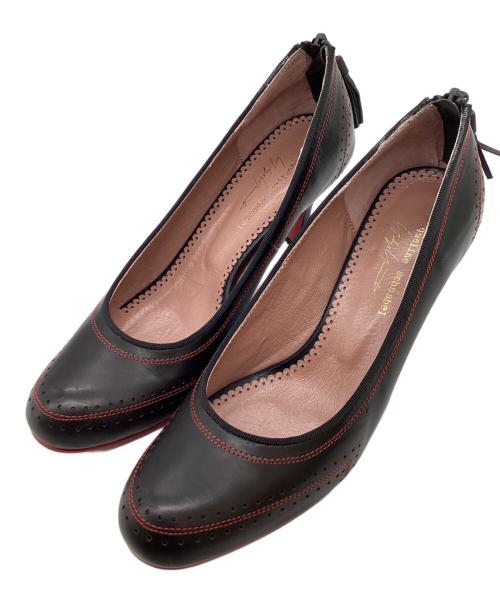 YOHJI YAMAMOTO（ヨウジヤマモト）YOHJI YAMAMOTO (ヨウジヤマモト) Jacqueline Schnabel タッセルジップレザーハイヒール　FD-E01-700 ブラック サイズ:5の古着・服飾アイテム