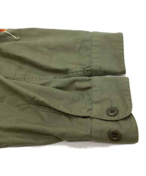 ALPHA（アルファ）ALPHA (アルファ) スーベニアシャツ / ミリタリーシャツ グリーン サイズ:Lの古着・服飾アイテム