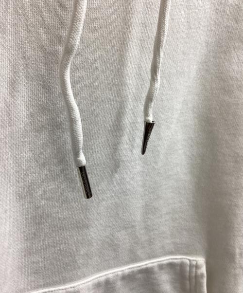 CELINE（セリーヌ）CELINE (セリーヌ) グレデーションロゴプルオーバーパーカー　2Y753670Q ホワイト サイズ:Lの古着・服飾アイテム