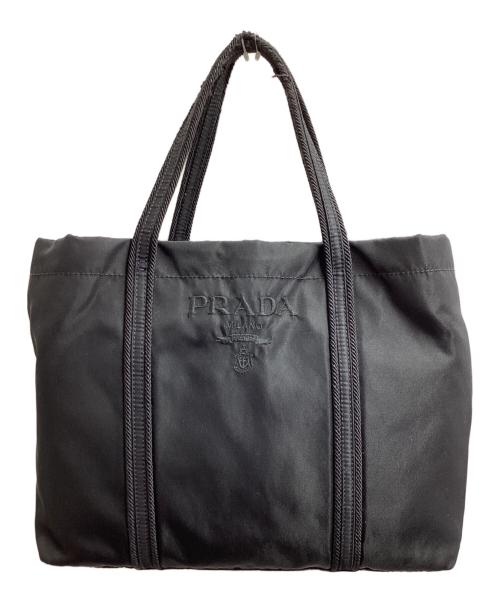 PRADA（プラダ）PRADA (プラダ) ナイロン刺繍ミニトートバッグ / BN0678 ブラック サイズ:-の古着・服飾アイテム