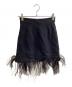 Patou (パトゥ) フェザー コットンツイード ミニスカート　SK0120047999B ブラック サイズ:34：15000円