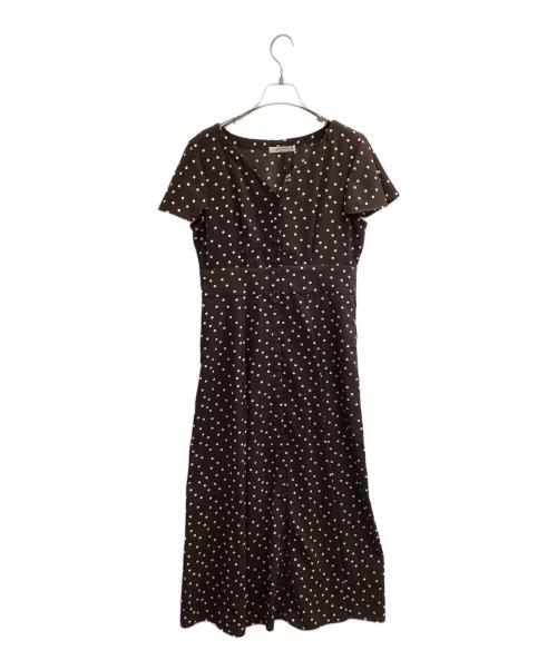 Brown&Street（ブラウンアンドストリート）Brown&Street (ブラウンアンドストリート) ドットフレアーワンピース / BS2510207 / 松島花×木津明子 ブラウン サイズ:S 未使用品の古着・服飾アイテム