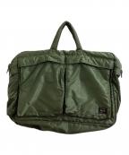 PORTERポーター）の古着「TANKER  2WAY OVERNIGHT BRIEFCASE / タンカー2ウェイオーバーナイトブリーフケース / 622-79309」｜オリーブ