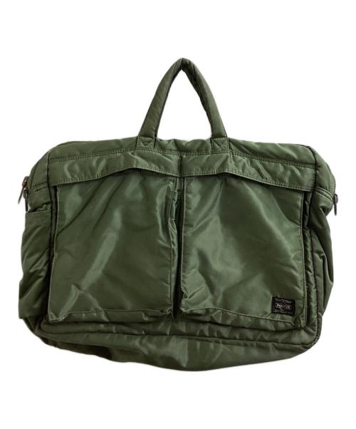 PORTER（ポーター）PORTER (ポーター) TANKER  2WAY OVERNIGHT BRIEFCASE / タンカー2ウェイオーバーナイトブリーフケース / 622-79309 オリーブの古着・服飾アイテム