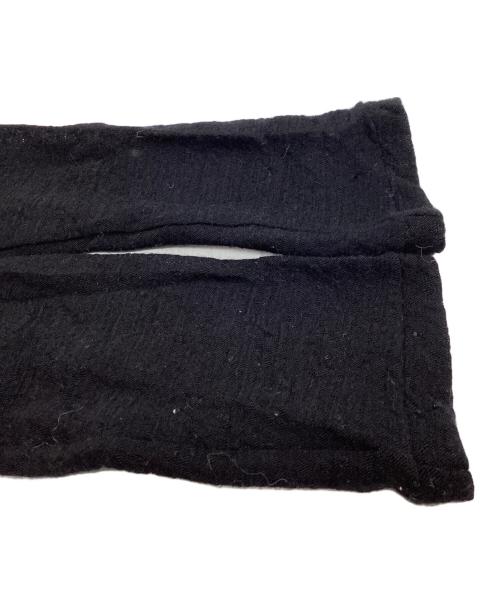 yohji yamamoto+noir（ヨウジヤマモトプリュスノアール）yohji yamamoto+Noir (ヨウジヤマモトプリュスノアール) ストールネックデザインニット ブラック サイズ:2の古着・服飾アイテム