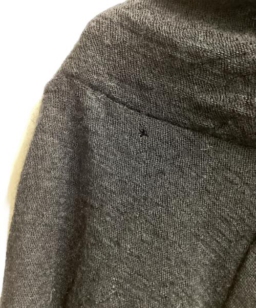 yohji yamamoto+noir（ヨウジヤマモトプリュスノアール）yohji yamamoto+Noir (ヨウジヤマモトプリュスノアール) ストールネックデザインニット ブラック サイズ:2の古着・服飾アイテム