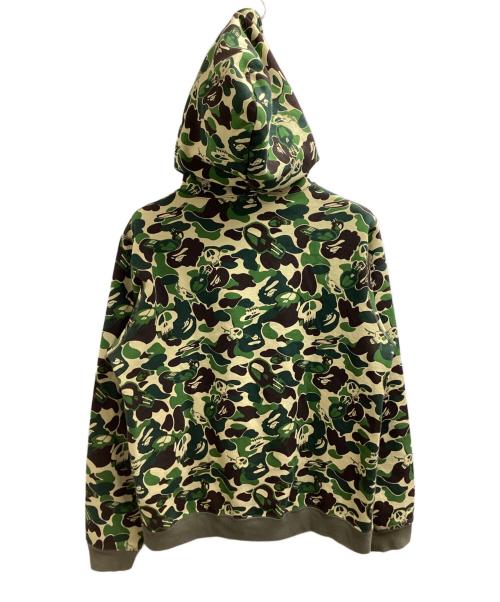 A BATHING APE（ア ベイシング エイプ）A BATHING APE (アベイシングエイプ) stussy (ステューシー) スカルサルカモジップパーカー / 30周年記念 / 10AW グリーン サイズ:Lの古着・服飾アイテム