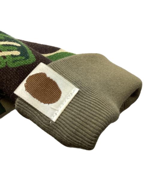 A BATHING APE（ア ベイシング エイプ）A BATHING APE (アベイシングエイプ) stussy (ステューシー) スカルサルカモジップパーカー / 30周年記念 / 10AW グリーン サイズ:Lの古着・服飾アイテム