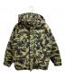 A BATHING APE（アベイシングエイプ）の古着「1ST CAMO SHARK SNOWBOARD DOWN JACKET / 001HJH801010M」｜グリーン