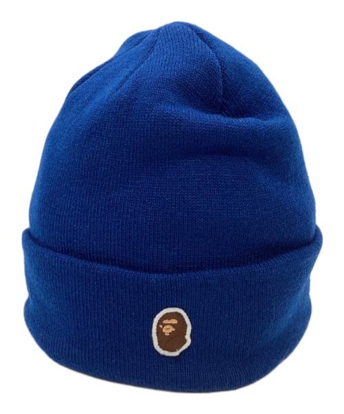 A BATHING APE（アベイシングエイプ）A BATHING APE (アベイシングエイプ) ニット帽 / 001GDG203006X ブルーの古着・服飾アイテム