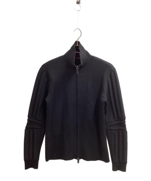 BALLY（バリー）BALLY (バリー) Double zip knit / ダブルジップニット / Made in ITALY / イタリア製 ブラック サイズ:48の古着・服飾アイテム