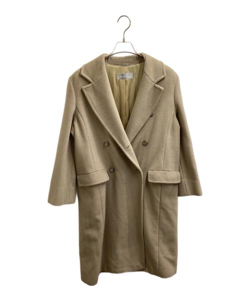 MaxMara（マックスマーラ）MaxMara (マックスマーラ) ウールダブルチェスターコート ベージュ サイズ:42の古着・服飾アイテム
