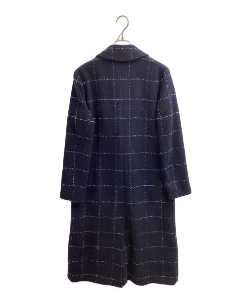 MARELLA sport（マレーラ スポーツ）MARELLA SPORT (マレーラ スポーツ) Double-breasted Chesterfield coat / ダブルチェスターコート / Made in ROMANIA / ルーマニア製 ネイビー サイズ:42の古着・服飾アイテム