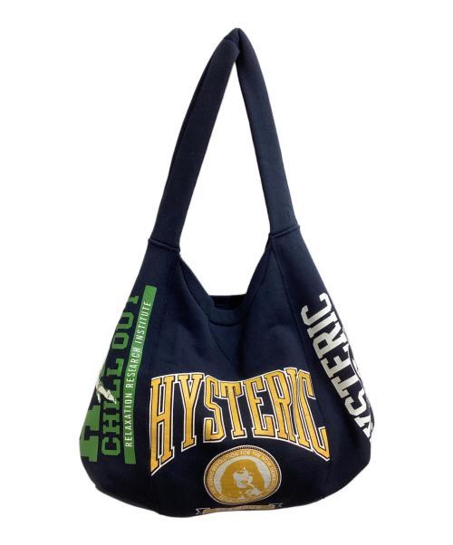 Hysteric Glamour（ヒステリックグラマー）Hysteric Glamour (ヒステリックグラマー) sweat remake bag / スウェット リメイクバッグ ネイビーの古着・服飾アイテム