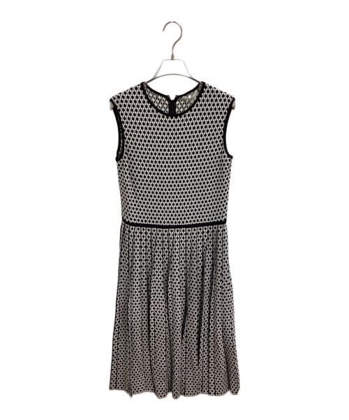 EPOCA（エポカ）EPOCA (エポカ) ノースリーブワンピース / M5J35-779-09 ホワイト×ブラック サイズ:40の古着・服飾アイテム