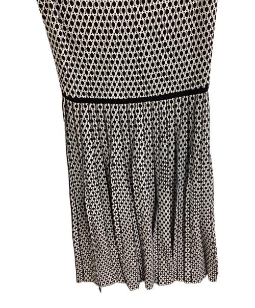 EPOCA（エポカ）EPOCA (エポカ) ノースリーブワンピース / M5J35-779-09 ホワイト×ブラック サイズ:40の古着・服飾アイテム