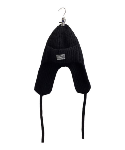 cycle by myob（サイクルバイエムワイオービー）cycle by myob (サイクルバイエムワイオービー) 2WAY BEANIE / ニット帽 / Made in JAPAN / 日本製 ブラック サイズ:FREEの古着・服飾アイテム