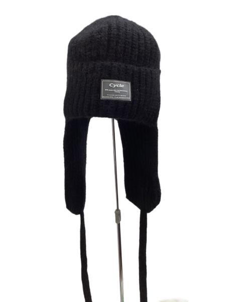 cycle by myob（サイクルバイエムワイオービー）cycle by myob (サイクルバイエムワイオービー) 2WAY BEANIE / ニット帽 / Made in JAPAN / 日本製 ブラック サイズ:FREEの古着・服飾アイテム