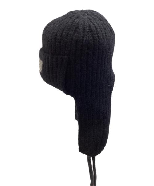 cycle by myob（サイクルバイエムワイオービー）cycle by myob (サイクルバイエムワイオービー) 2WAY BEANIE / ニット帽 / Made in JAPAN / 日本製 ブラック サイズ:FREEの古着・服飾アイテム