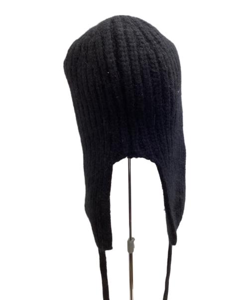 cycle by myob（サイクルバイエムワイオービー）cycle by myob (サイクルバイエムワイオービー) 2WAY BEANIE / ニット帽 / Made in JAPAN / 日本製 ブラック サイズ:FREEの古着・服飾アイテム