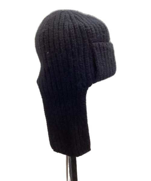 cycle by myob（サイクルバイエムワイオービー）cycle by myob (サイクルバイエムワイオービー) 2WAY BEANIE / ニット帽 / Made in JAPAN / 日本製 ブラック サイズ:FREEの古着・服飾アイテム