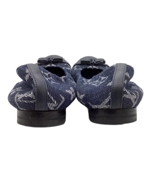 LOUIS VUITTON（ルイ ヴィトン）LOUIS VUITTON (ルイ ヴィトン) モノグラムデニムバレエシューズ / NL1124 ネイビー サイズ:35 1/2の古着・服飾アイテム