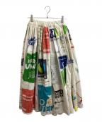 freadaフリーダ）の古着「Vintageヨーロピアンエコバッグリメイクスカート / 1811252400002」｜ベージュ