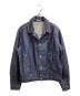 AURALEE (オーラリー) WASHED HARD TWIST DENIM BLOUZON / ウォッシュドハードツイストデニムブルゾン / A21AB03DM インディゴ サイズ:4：27000円