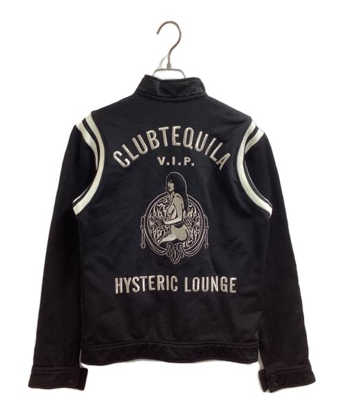 Hysteric Glamour（ヒステリックグラマー）Hysteric Glamour (ヒステリックグラマー) ライダース型 トラックジャケット / 2CJ-2110 ブラック サイズ:FREEの古着・服飾アイテム