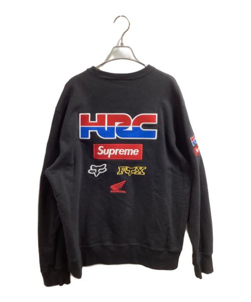 SUPREME（シュプリーム）Supreme (シュプリーム) Honda Fox Racing Crewneck / ホンダ フォックスレーシング クルーネック / 19FW /  ブラック サイズ:Lの古着・服飾アイテム