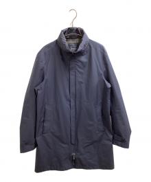 HERNO（ヘルノ）の古着「Laminar Stand collar coat / ラミナー スタンドカラーコート / IM034UL-11101-9201 / Made in ROMANIA / ルーマニア製」｜ネイビー