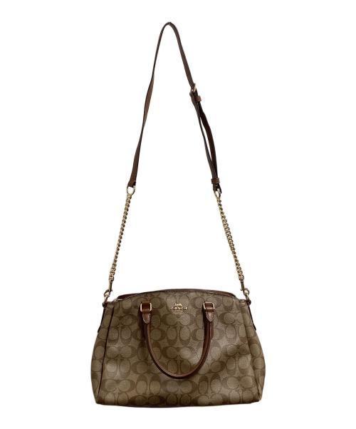 COACH（コーチ）COACH (コーチ) 2WAYバッグ / F29683 / シグネチャー ブラウン サイズ:-の古着・服飾アイテム