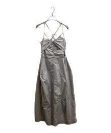TELOPLAN（テーロプラン）の古着「Yvette Dress　/　0924031001」｜グレー