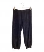 SUZIE KONDIスージー コンディ）の古着「ベロアパンツ / 4210600431 / USA製」｜ブラック