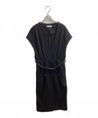 ADOREアドーア）の古着「ウールロングジレ / 531-1240102」｜ブラック