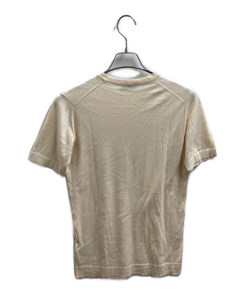 JOHN SMEDLEY（ジョンスメドレー）JOHN SMEDLEY (ジョンスメドレー) 半袖ニット ベージュ サイズ:Sの古着・服飾アイテム